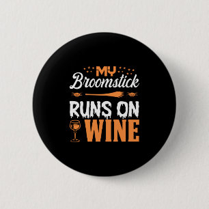 Badge Rond 5 Cm Halloween My Broomstick