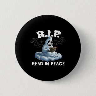 Badge Rond 5 Cm Halloween Octobre Lire Histoires Éffrayantes effra