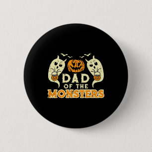 Badge Rond 5 Cm Halloween Papa De Monsters Drôle Famille Costume P