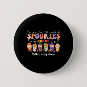 Badge Rond 5 Cm Halloween S'Occuper Des Spookies Les Plus Cuttes M