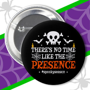 Badge Rond 5 Cm Halloween Spirit Crâne Crossbones drôle Halloween