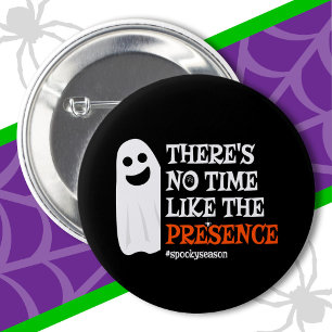 Badge Rond 5 Cm Halloween Spirit Happy Ghost Funny Halloween