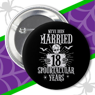 Badge Rond 5 Cm Halloween Spooktacular 18ème anniversaire de Maria