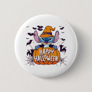 Badge Rond 5 Cm Halloween Stitch