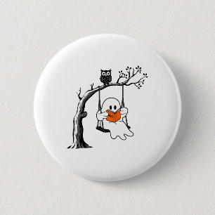 Badge Rond 5 Cm Halloween Swing Lecture Costume Vintage Femme