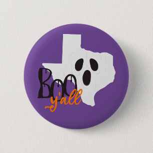 Badge Rond 5 Cm Halloween Texas Boo Y'all
