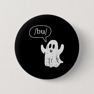 Badge Rond 5 Cm Halloween Thérapie de la parole Fantôme Bu Boo Cos