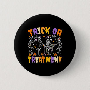 Badge Rond 5 Cm Halloween Trick Ou Traitement Pt Thérapie Physique
