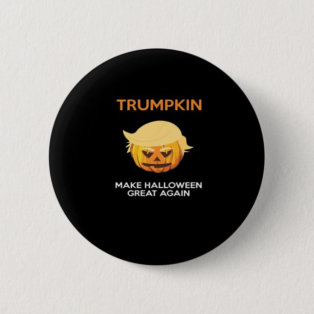Badge Rond 5 Cm Halloween Trumpkin V4 (Devant)