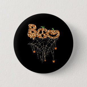 Badge Rond 5 Cm Halloween Vêtements Spider Web Citrouille d'automn