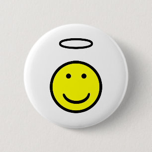 Badge Rond 5 Cm Halo de visage