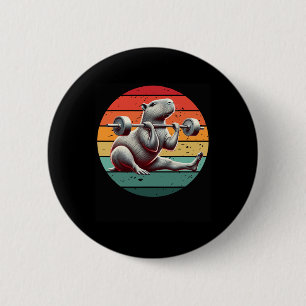 Badge Rond 5 Cm Haltérophilie Rétro Drôle Fitness Entraînement Gym