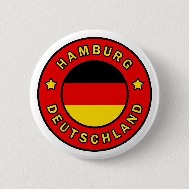 Badge Rond 5 Cm Hambourg Deutschland (Devant)