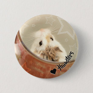 Badge Rond 5 Cm Hammyville - Cute Hamster