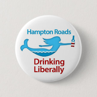 Badge Rond 5 Cm Hampton Roads buvant libéralement autour des