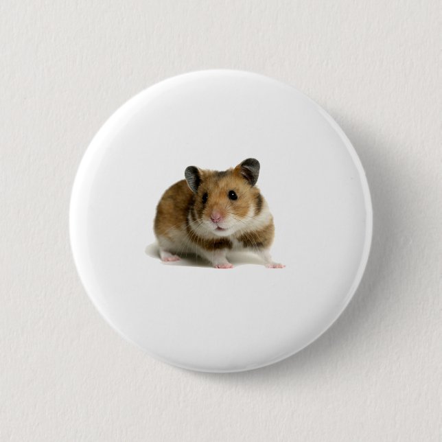 Badge Rond 5 Cm Hamster (Devant)