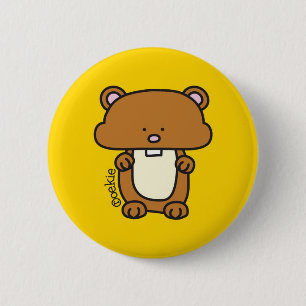 Badge Rond 5 Cm Hamster - bouton