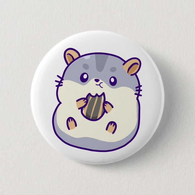 Badge Rond 5 Cm Hamster pin (Devant)