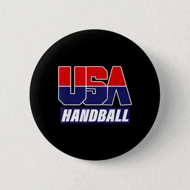 Badge Rond 5 Cm Handball 2021 Équipe États-Unis (Devant)