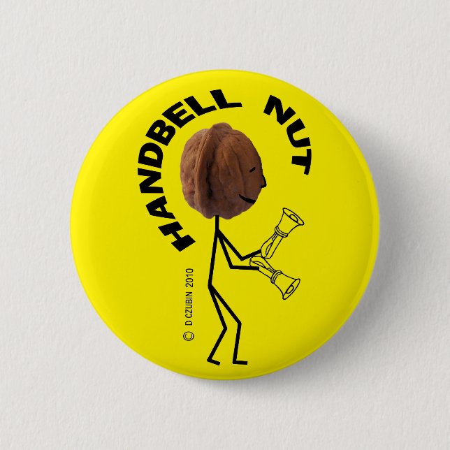 Badge Rond 5 Cm Handbell Nut (Devant)