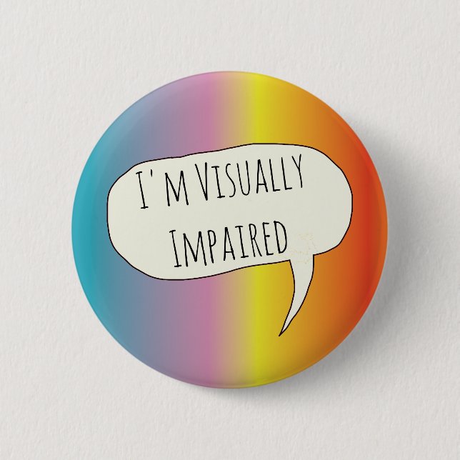 Badge Rond 5 Cm Handicap visuel (Devant)