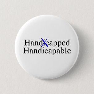 Badge Rond 5 Cm Handicapable handicapé
