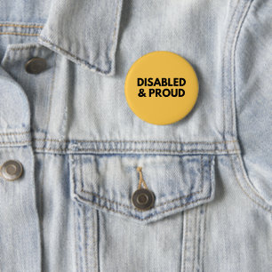 Badge Rond 5 Cm Handicapé Et Fier - Fierté Du Handicap