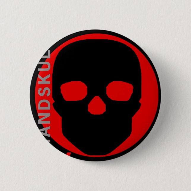 Badge Rond 5 Cm HANDSKULL Liv - boutons (Devant)
