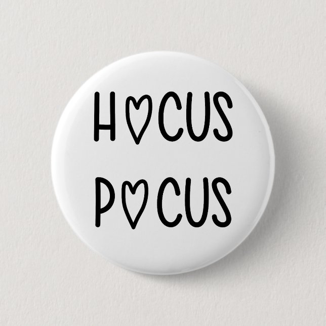 Badge Rond 5 Cm Handwritten hocus pocus (Devant)