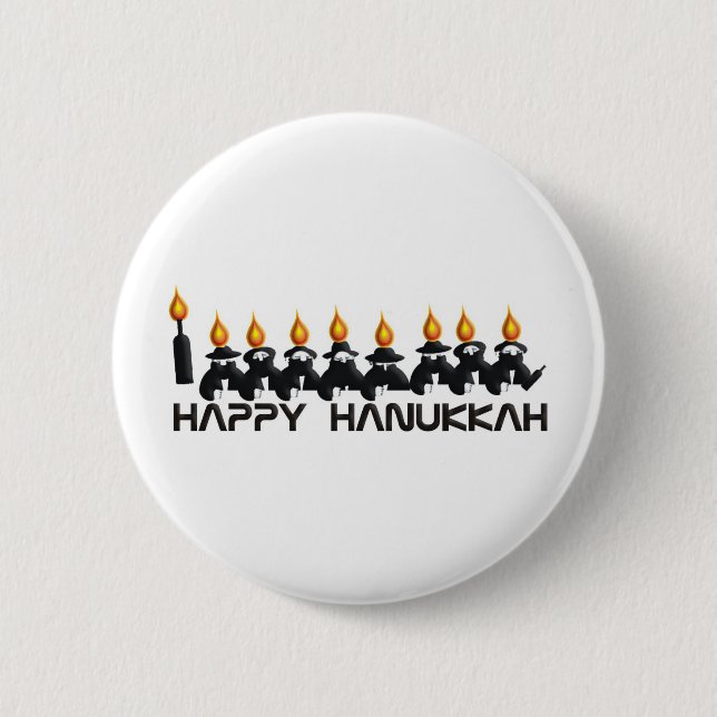 Badge Rond 5 Cm Hanoukka (Devant)