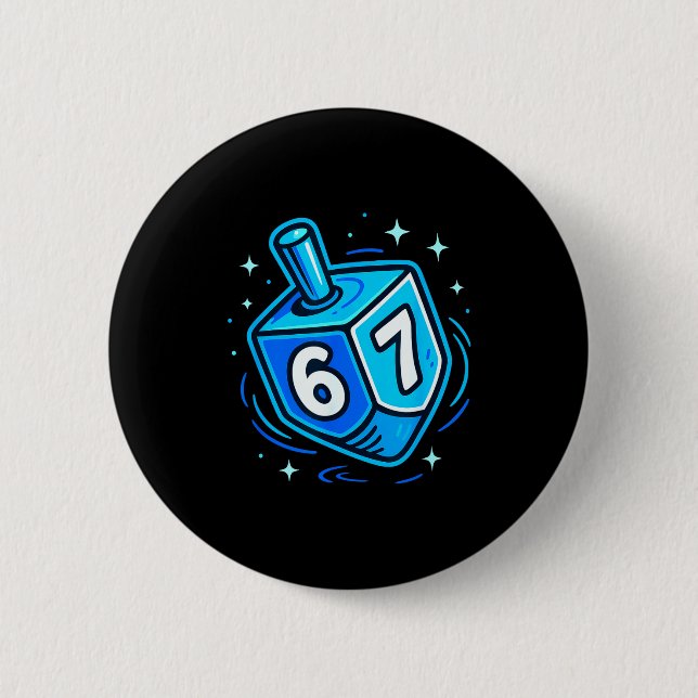 Badge Rond 5 Cm Hanukkah 67 Meme Chanukah Jewish Men Women Kids  (Devant)