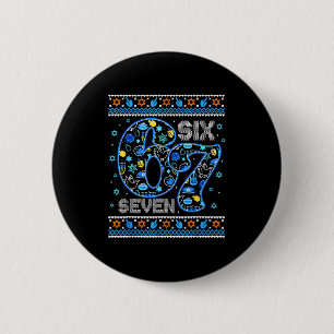 Badge Rond 5 Cm Hanukkah 67 Six Seven Garçon Fille Enfants 67 Meme