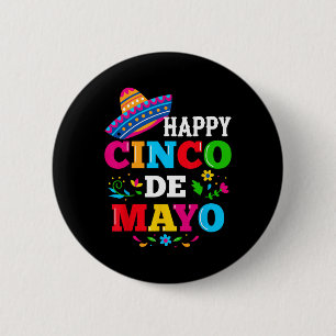 Badge Rond 5 Cm Happy 5 De Mayo Lets Fiesta Viva Mexico Cinco De M