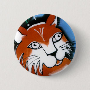 Badge Rond 5 Cm Happy Cat
