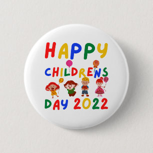 Badge Rond 5 Cm Happy Children's Day 2022