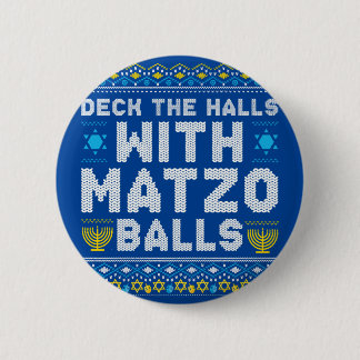 Badge Rond 5 Cm Happy Chrismukkah Jewish Christmas Hanukkah