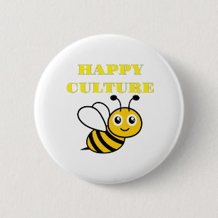 Badge Rond 5 Cm happy culture