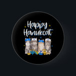 Badge Rond 5 Cm Happy Hanukcat Chanukah Juif Chat propriétaire Ugl<br><div class="desc">Happy Hanukcat Chanukah Juif Chat propriétaire Ugly</div>