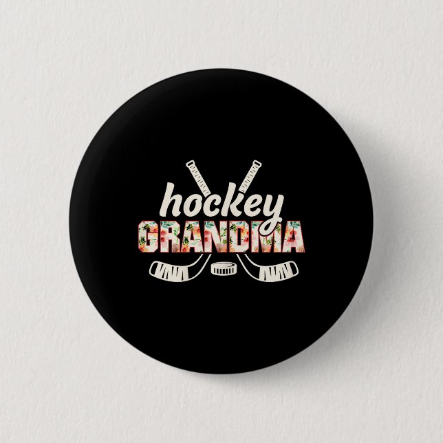 Badge Rond 5 Cm Happy Hockeydays Funny Ice Hockey Ugly Christmas  (Devant)