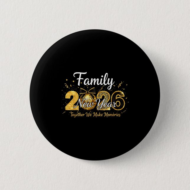 Badge Rond 5 Cm Happy New Year 2025 New Year's Eve Party Countdown (Devant)