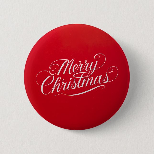 Badge Rond 5 Cm Happy New Year Merry Christmas Holiday Season (Devant)