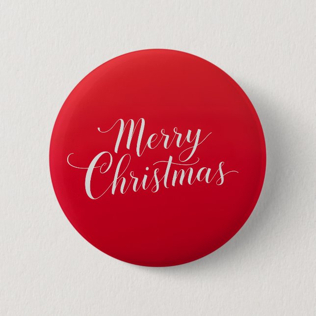 Badge Rond 5 Cm Happy New Year Merry Christmas Holiday Season (Devant)