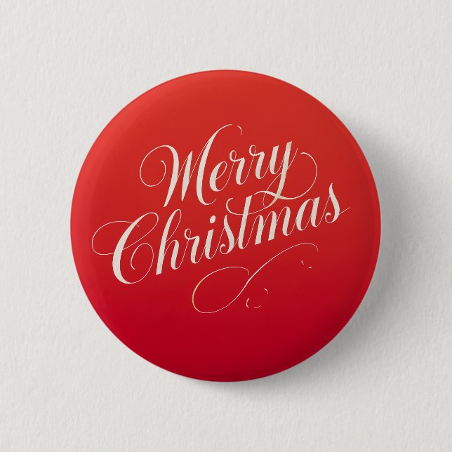 Badge Rond 5 Cm Happy New Year Merry Christmas Holiday Season (Devant)
