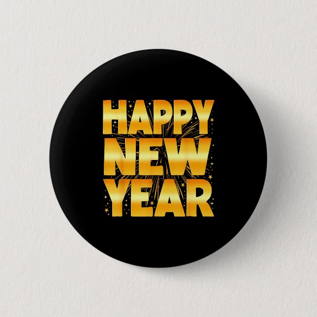 Badge Rond 5 Cm Happy New Year Shirt Family New Years Eve Party Fi (Devant)