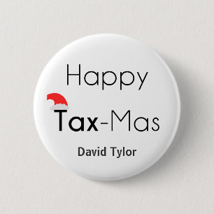 Badge Rond 5 Cm Happy TaxMas
