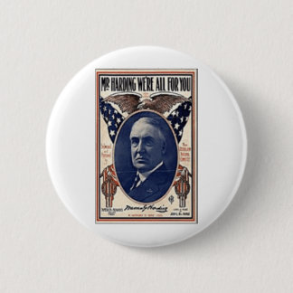 Badge Rond 5 Cm Harding 1920