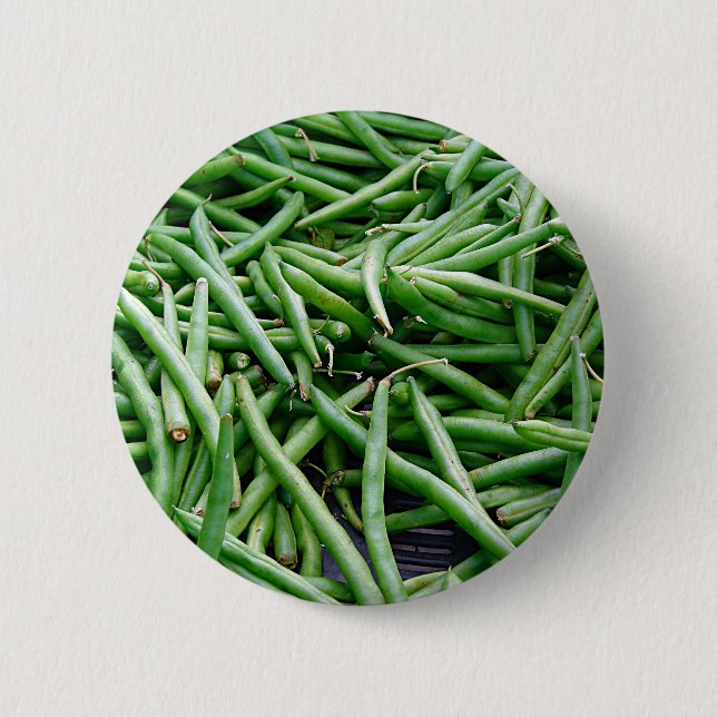 Badge Rond 5 Cm Haricots verts (Devant)
