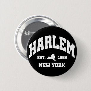 Badge Rond 5 Cm Harlem, New York