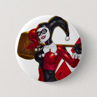 Badge Rond 5 Cm Harley Quinn ~ Harleen Quinzel
