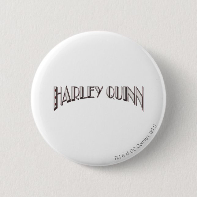 Badge Rond 5 Cm Harley Quinn - Logo (Devant)